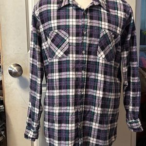 Elkmont Flannel Xl Tall Purple Plaid